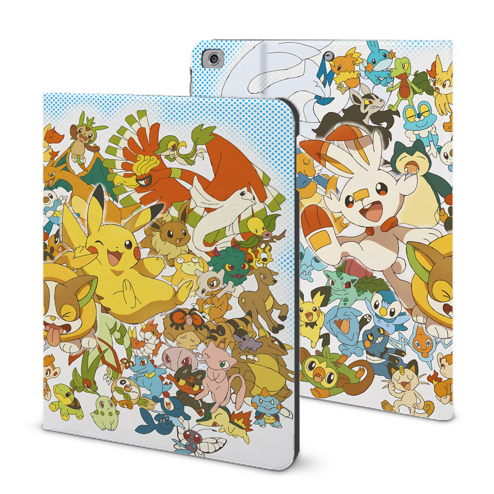 （画像用） ポケットモンスター Pokémon IPad ケース ブック型 PUレザー TPU 耐衝撃 軽量 薄型 ペン収納なし 全面保護 IPad 各モデル対応